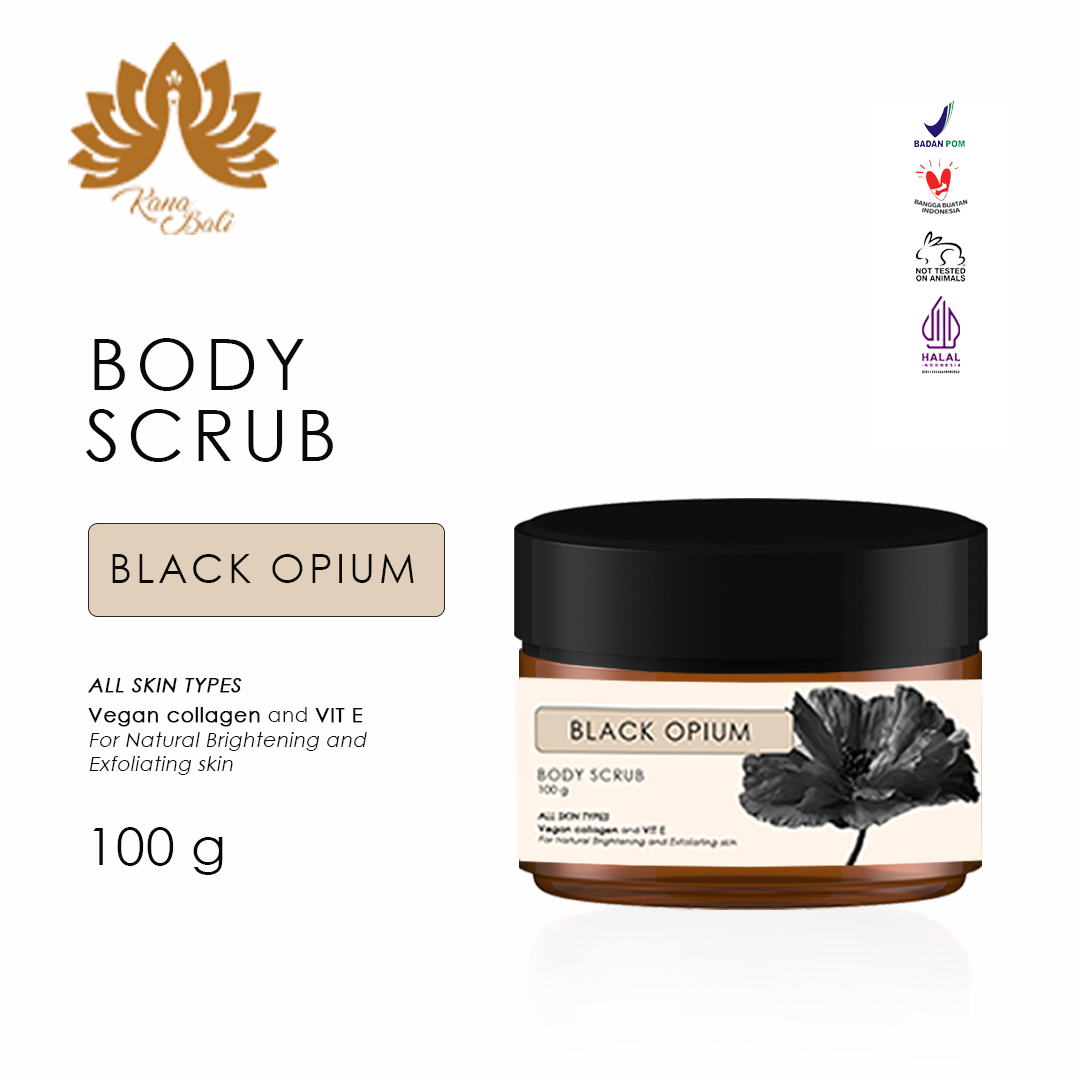 Kana Bali Exfoliating Body Scrub Black Opium